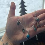 Genuine turquoise charm necklace Blue Photo 3