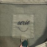 Aerie  TAKE IT EASY POPOVER POLO LONG SLEEVE SWEATSHIRT GREEN XS OVERSIZED Photo 2