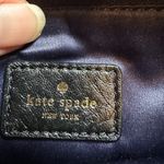 Kate Spade New York Velvet rhinestone pouch navy blue Photo 1