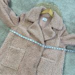 J.O.A. Women’s Reversible Teddy Faux Shearling Coat Oversized in Dusty Pink L Photo 13
