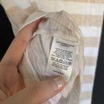 Loft cream and white striped tank top summery lightweight cotton size medium Photo 3