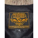 Milwaukee Leather Black Premium Leather Classic Braided Motorcycle Vest XL Photo 3