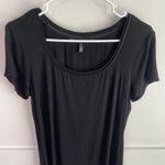 White House | Black Market Black Scoop Neck Short Sleeve Shirt Photo 4