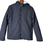 Disney  Jacket Womens Size S Black Puffer Mickey Mouse Ears Hood Quilted Photo 0