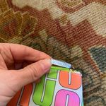 Clinique NWOT:  Multicolor Logo makeup bag Photo 1