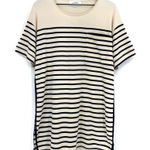 LA LIGNE Edie Cotton Dress Striped Cream Black L Size L Photo 0