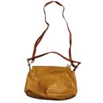 Valentina Leather Crossbody Bag Italian Designer Mustard Yellow Purse Photo 1