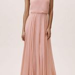 Pink Nude Bridesmaid Dress Size M Photo 0