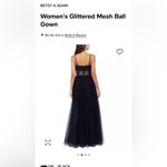 Betsy and Adam Women’s Glittered Mesh Ball Gown Photo 2