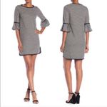 Max Studio Jacquard Dress Double Knit Bell Sleeve Mini Size M NWT $118.00 Photo 10