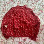 Coach Horse & Carriage Print Tie Neck Blouse Size 2 100% Silk NEW Photo 2