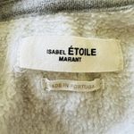 Isabel Marant  ÉTOILE Gray Red Logo Cotton Blend Pull Over Hoodie - FR 34 / US 2 Photo 1