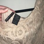 Fire Los Angeles Tan Lace Long Sleeve Mini Dress Photo 1