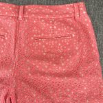 Loft Shorts Women Coral Mid Rise Floral Lace Flat Front Zip Closure Size 8 Photo 6