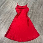 Moueey Elegant Red Satin Mini Dress Photo 1