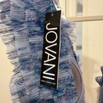 Jovani  39143 Print / Blue Formal Gown NWT Size 4 • Ruffled, Pleated, Statement Photo 9