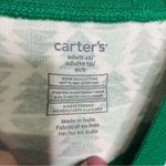 Carters Christmas tree pajama set long sleeve pants women’s size XS green white Photo 2