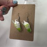 Handmade Green milkshake  earrings Photo 1
