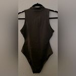 SKIMS NWT  Zip up Sleeveless One Piece Swimsuit Black Onyx Size S Photo 5