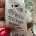 Tna Cropped Long Sleeve Ribbed Waffle Knit Top Taupe Size S Aritzia Brown Photo 6