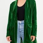 English Factory Green Velvety Velour Blazer Photo 11