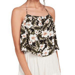 Volcom  True to This Hawaiian Floral Halter Top Photo 0