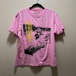 Skateboard Graphic Tee Pink Short Sleeves Crew Neck 100% Cotton Sz L Size L Photo 1