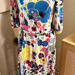Love moschino  Floral Belted Midi Jersey‎ Dress Size 6 Photo 0