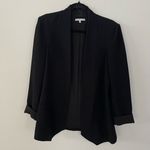 Rebecca Minkoff Black Open Front Asymmetrical Hem Blazer (10) Photo 0