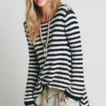 Free People COUNTING STRIPED SWING LONG SLEEVE SWEATER TUNIC DRESS Photo 3
