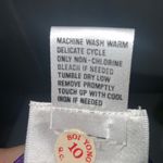 Vintage Koret Career Purple & Teal Diamond Print Satin Button Down Shirt Size 8 Photo 9