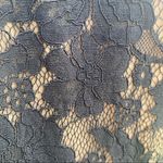 Sans Souci High Neck Black & Tan Lace Midi Dress Photo 11