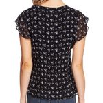 Vince Camuto  Charming Ditsy Floral Ruffle Sleeve Blouse XS Photo 1