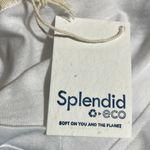 Splendid Maternity Pocket Tee Shirt V Neck Long Sleeve Lightweight White XS NWT Photo 3