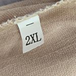 Cream Tan Smock High Rise Wide Leg Pocket Flowy Boho Dress Pants Plus 2XL Size XXL Photo 6