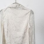 Rachel Parcell [] White Lace Button Down Shirt Satin Cuffs Coquette NWT Size XS Photo 10