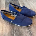 Toms Classic Navy Canvas Slip On Shoes Photo 5