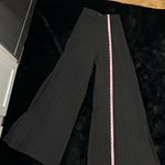 ZARA woman pleated flare wide leg black pants Photo 6