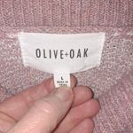 Olive & Oak  Pink and White Check Cowl Neck‎ Sweater Size Large Photo 3