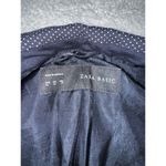 ZARA Blazer Women XL Polka Dot One Button Business Casual Formal Academia Jacket Photo 9