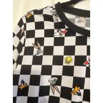 Looney Tunes Juniors SZ XL 15-17 Checkered Crop Shirt~Tweety Daffy Photo 4