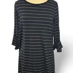 Sundry  by Anthropology Black and White Striped T shirt dress sz Medium Photo 0