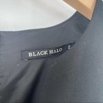 Black Halo  Navy Blue/ Black Classic Dress Luxury Designer Modern Flare Size 2 Photo 2