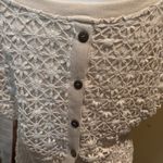 Blu Pepper Vintage Top Womens Small Crochet Overlay‎ Cream Button Back Photo 4
