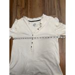 Pilcro  Urban Outfitters‎ White Ruffle Henley Long Sleeve Top Women's MediumNWOT Photo 6