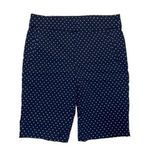 kim rogers Polka Dot Shorts Size 8 navy blue white Photo 0