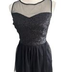 DELIAS Black Mesh Tulle A Line Skater Dress Size M Size M Photo 4