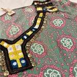 Anthropologie Raga Elena Printed Embroidered Tunic Dress Size Small Photo 8