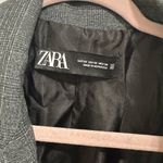 ZARA Dark Grey Plaid Blazer Photo 2
