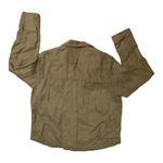 Nicole Miller 100% Linen Earthy Cropped Jacket Taupe Large Normcore Minimalist Photo 1